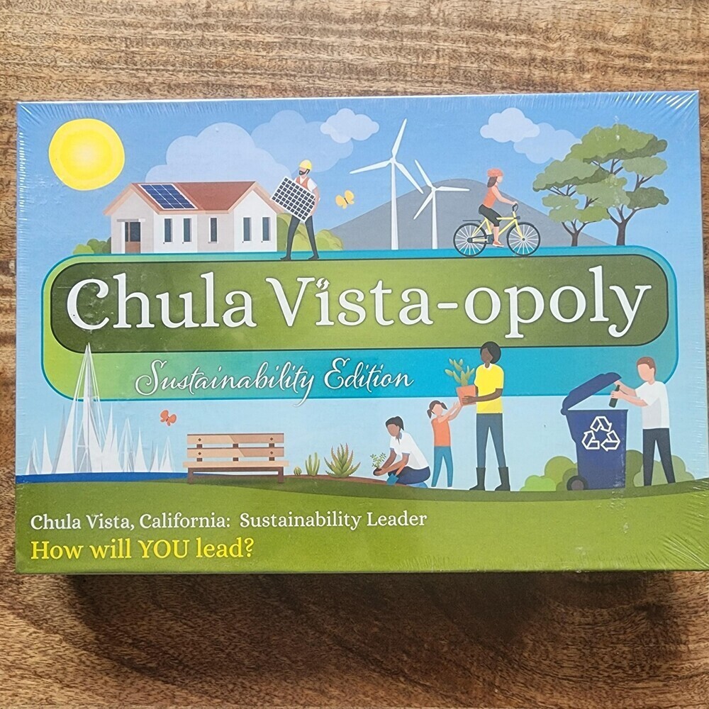Late For The Sky Chula Vista-opoly Sustainability Board Game 2-6 Players New 8+